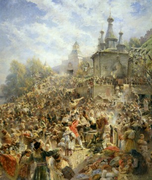 Описание картины К. Е. Маковского «Воззвание Минина к нижегородцам»
