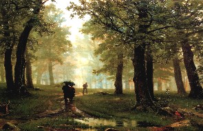 Описание картины И. И. Шишкина «Дождь в дубовом лесу»