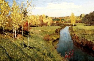 Описание картины И. И. Левитана «Золотая осень»