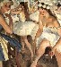 Картина Серебряковой: Балетная уборная. Снежинки