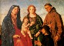 Мария с младенцем, святым Франциском Ассизским, святой и донатором