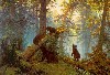 Картина Шишкина: Утро в сосновом лесу