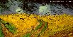Картина Винсента Ван Гога: Поле пшеницы под грозовым небом